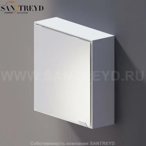 Agape 4x4 Зеркало: длина 40 см, ширина 40 см, в аллюминевом коробе с полками белое матовое A4X4280Z