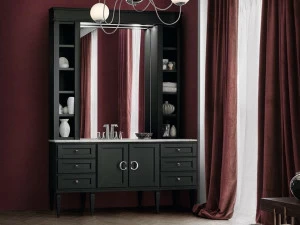 Cerasa Лаковая тумба под умывальник с зеркалом York