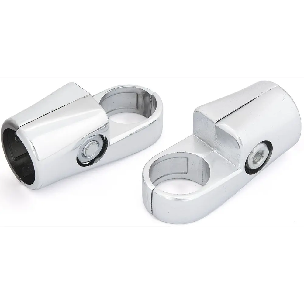 Соединитель 3-х труб угловой регулируемый, цвет хром PALLADIUM STLM-2087049 - Вид №1