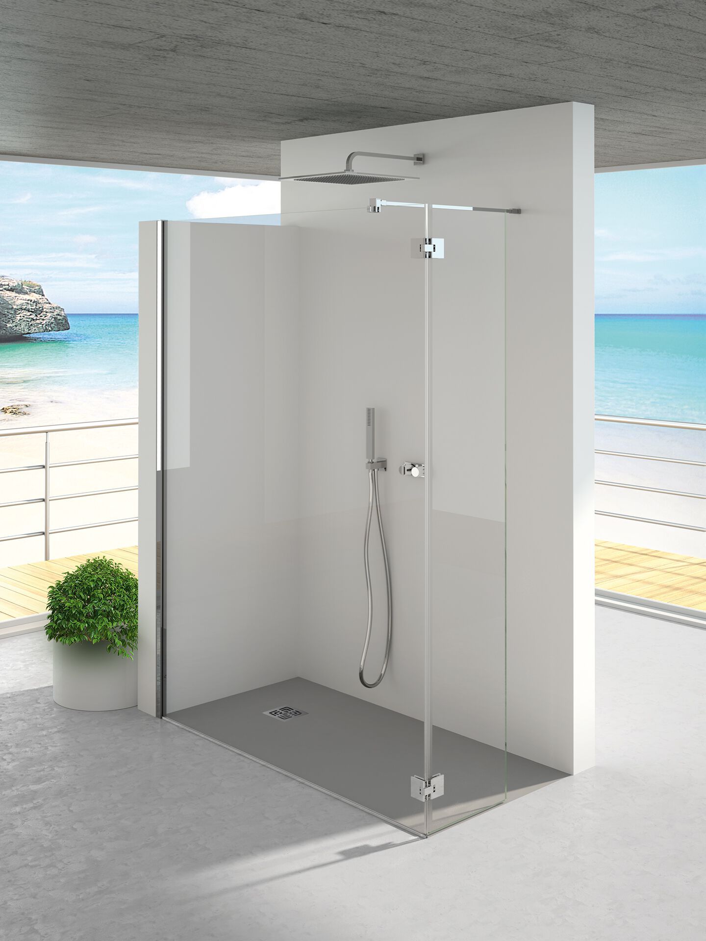 Угловой душ из алюминия и стекла CSA Box Doccia GEMMA ARCH-00059967 - Вид №2