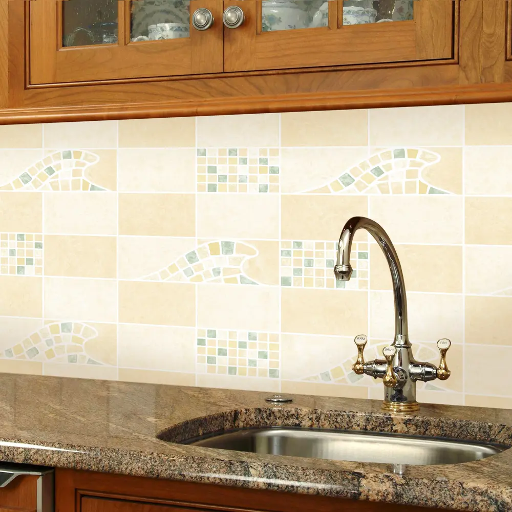 Обои виниловые Erismann Ceramica бежевые 0.53 м 1484-4 STLM-2124651 - Вид №4