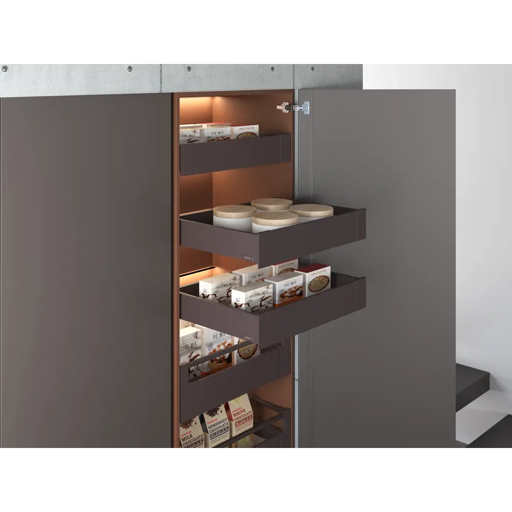 Панель для скрытого ящика Flowbox 76x11 см KONSENSA металл цвет антрацит STLM-2183142 - Вид №10