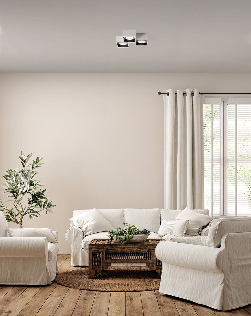 Гипсовый потолочный светильник Tecnico NASSO 3 QUADRATA ARCH-00101200 - Вид №5