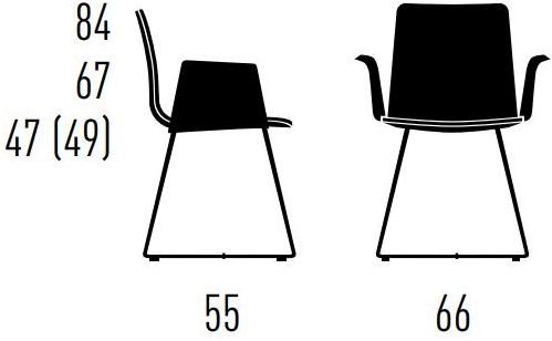 KFF Стул из металла с подлокотниками Maverick sun-id-1495116 - Вид №2