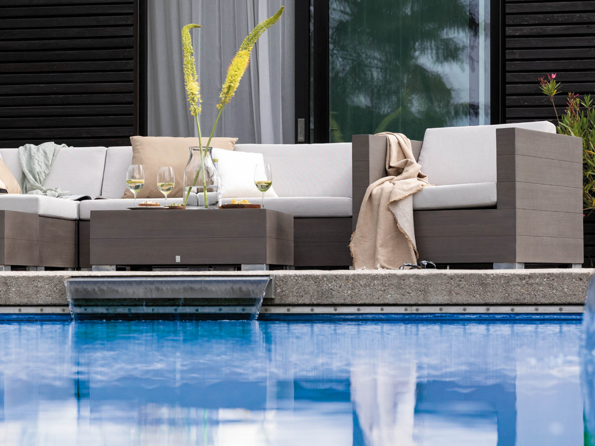 72.00.0583 Журнальный столик Long Island 90 x 90 серый камень Mbm - Вид №1