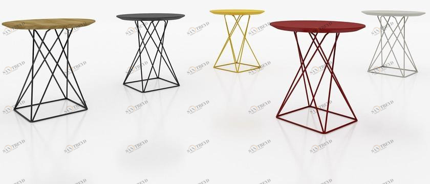 Tuna Ofis Круглый журнальный столик из металла sun-id-1352085