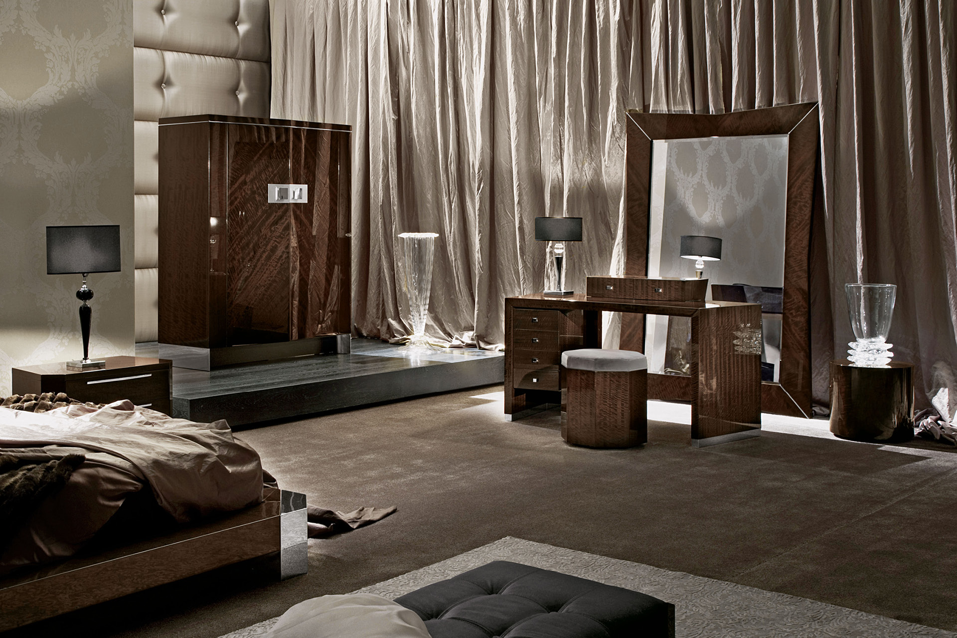 595/C  Vogue пуф для туалетного столика - giorgio collection  - Вид №1