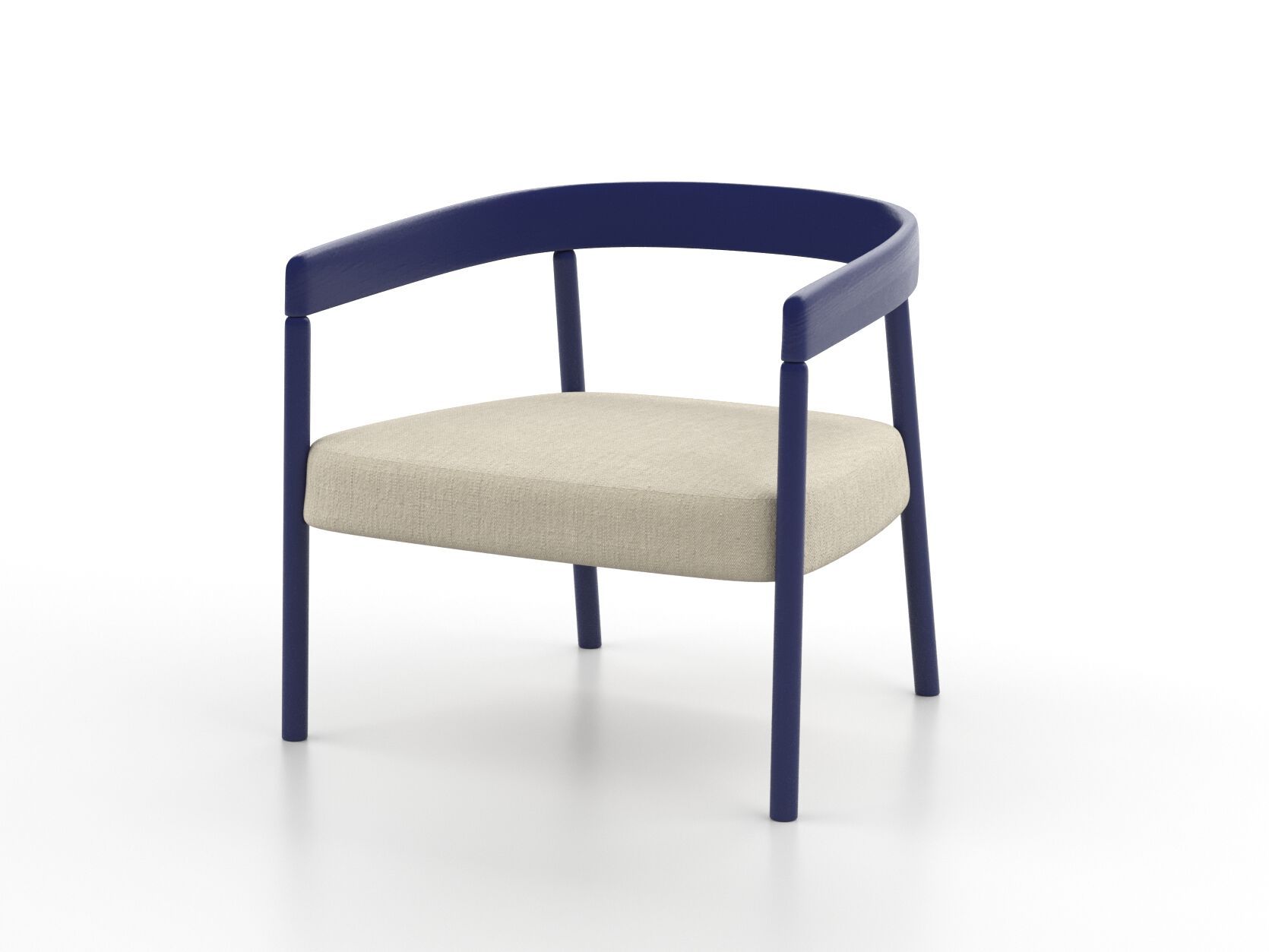 Деревянное кресло с мягким сиденьем Omelette Editions Nua ARCH-00005894