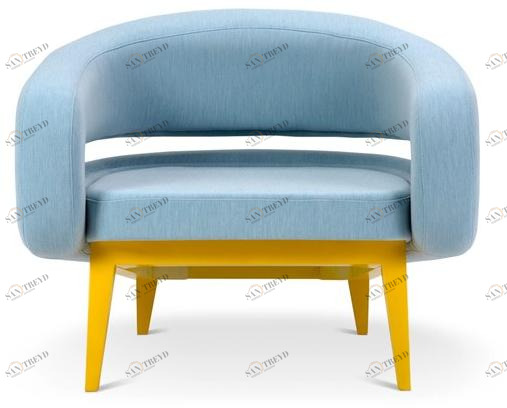 Adrenalina Кресло с обивкой из ткани с подлокотниками Roche sun-id-1507468