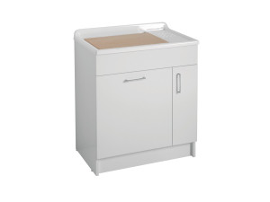 Шкаф для белья из ДСП с бельевой стойкой