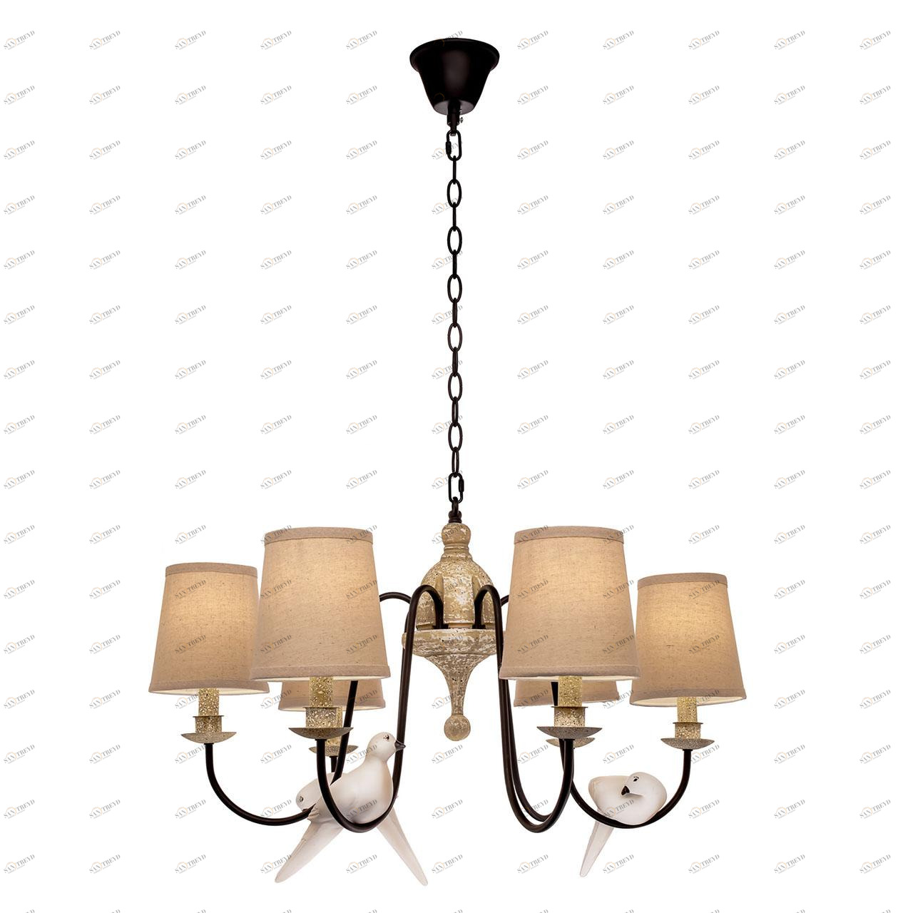 Подвесная люстра Loft IT Loft1029A-6 LOFT IT ДИЗАЙНЕРСКИЕ, LOFT1029 075089 Бежевый 