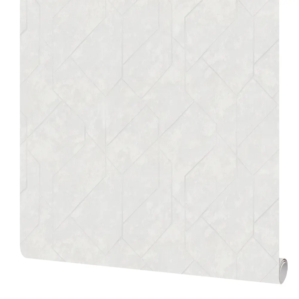 Флизелиновые обои Московская обойная фабрика Артэ белые с геометрическим рисунком 1.06 м 89436406 STLM-1569531