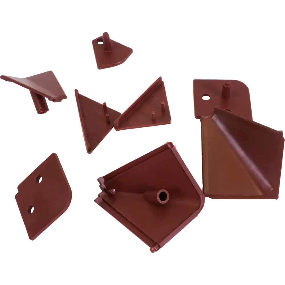 Заглушки к плинтусу 4х5 см цвет коричневый, 6 шт Santreyd STLM-2035513