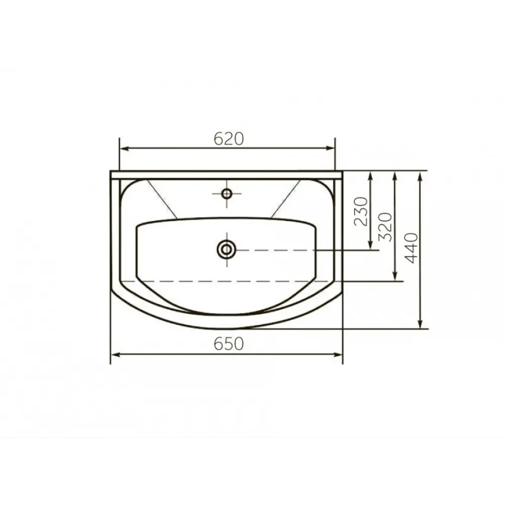 ROSA Элеганс-65: Фаянсовая раковина с расширенным бортиком 17178323 STLM-0007638 - Вид №4