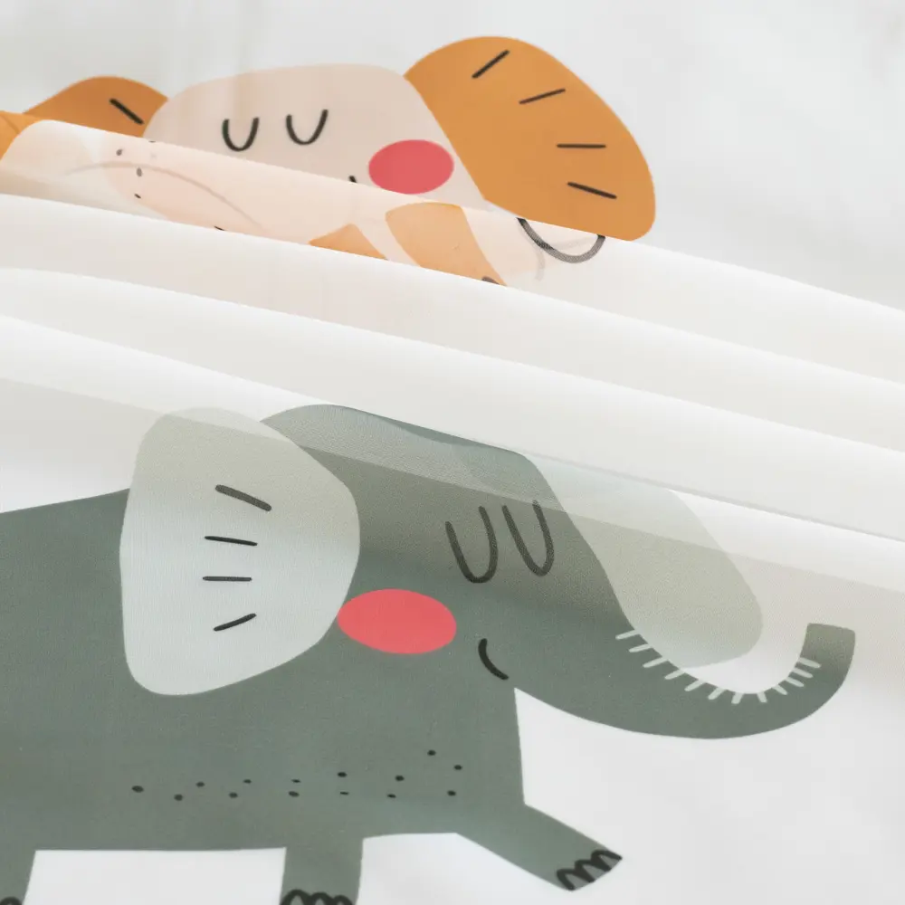 Тюль на ленте Слоники 250x260 см цвет синий GARDEN STLM-2211468 - Вид №3