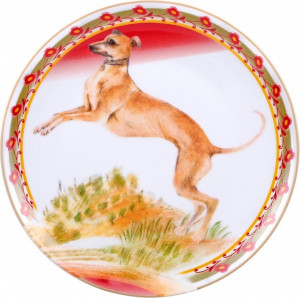 10615834 Императорский фарфоровый завод Тарелка декоративная 19,5см "Опушка" "Эллипс" Фарфор твердый