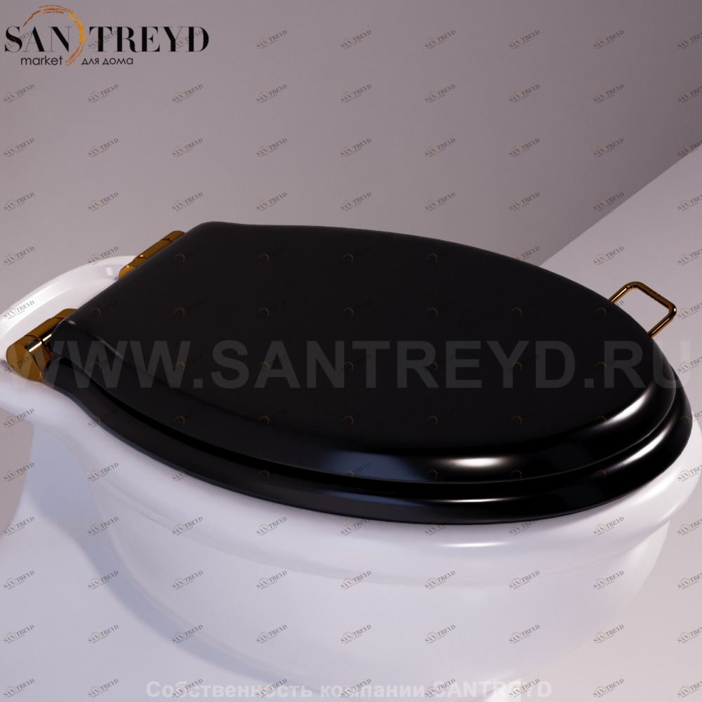 LA007D04NEROOR Крышка сиденье для унитаза Simas Lante