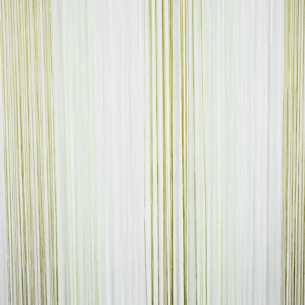 Штора нитяная 150x280 см однотон цвет белый/зелёный INSPIRE STLM-2088372 - Вид №1