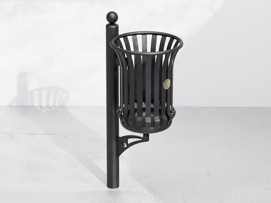 Наружная металлическая корзина для мусора DIMCAR ARCH-00039194 - Вид №1