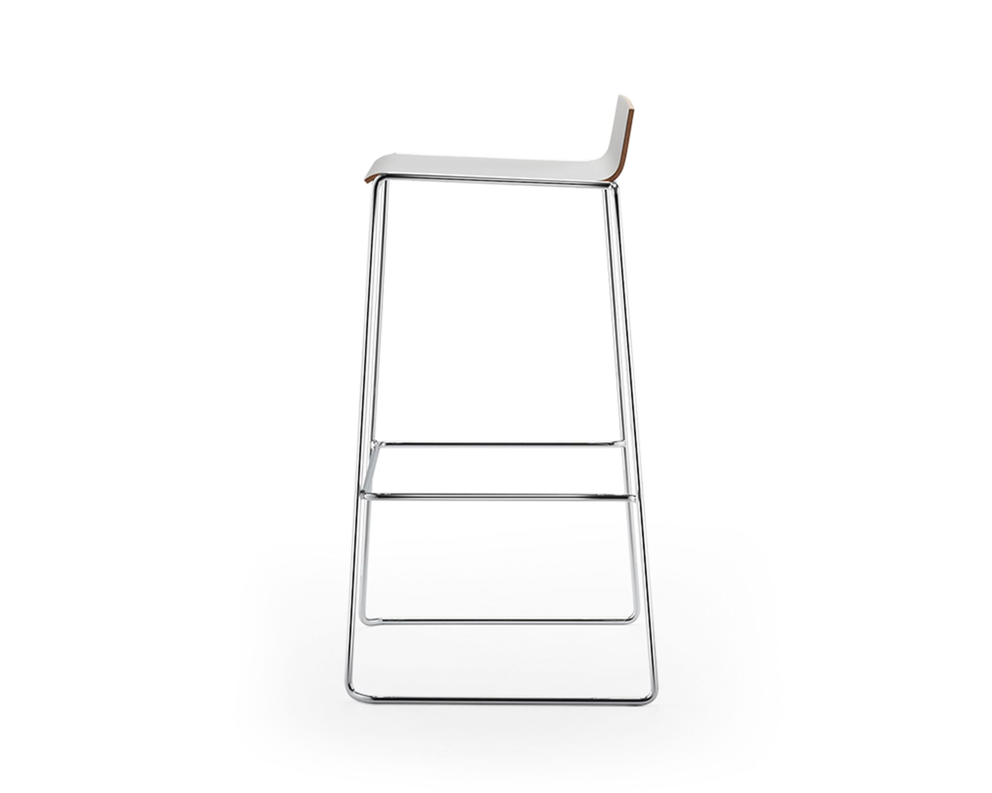 Высокий штабелируемый табурет из ламината SCHNEEWEISS interior Eless ARCH-00002334