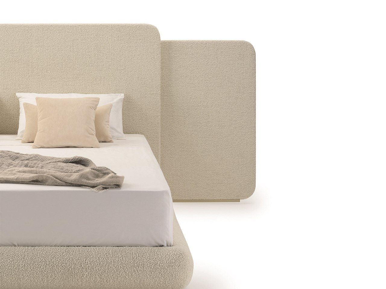 Двуспальная кровать из ткани с мягким изголовьем Turri Рим ARCH-00039017 - Вид №2