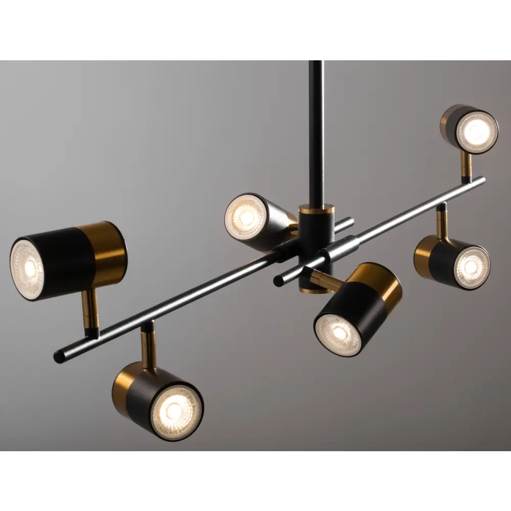 Подвесной светильник Freya Enzo - стильная черная люстра на планке 88241773 STLM-0922078 - Вид №3