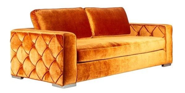 Диван Nevis прямой оранжевый UNICO ДИЗАЙНЕРСКИЕ 248954 Оранжевый  - Вид №1