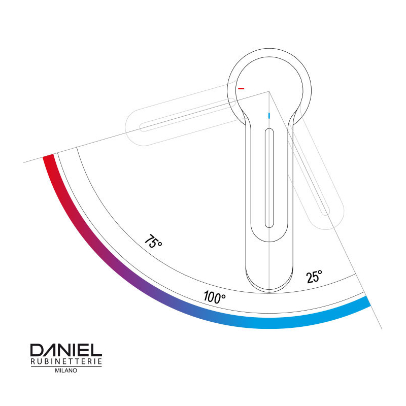 SRE606LT6 Смеситель для раковины DANIEL RUBINETTERIE Smart GREEN - Вид №1