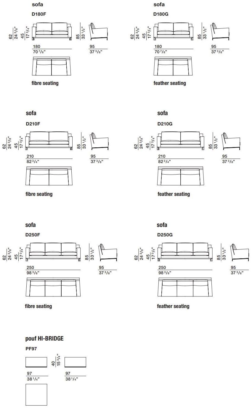 Molteni & C. 3-х местный кожаный диван Lido sun-id-1418416 - Вид №3