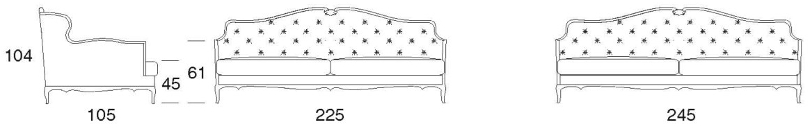 Former In Italia Стеганый 3-местный кожаный диван Avalon sun-id-1428099 - Вид №4