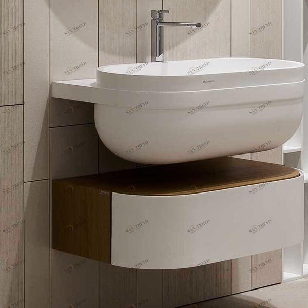 S502700012 Подвесная раковина настенная овальная SYSTEMPOOL  белая 