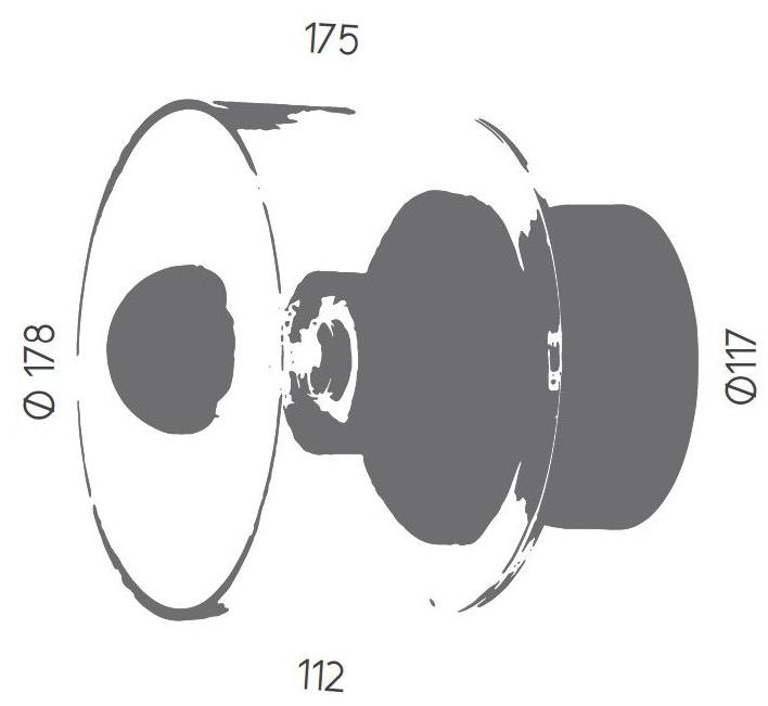 Aromas del Campo Настенный светильник из стекла прямого света Snowflake A1179  - Вид №4