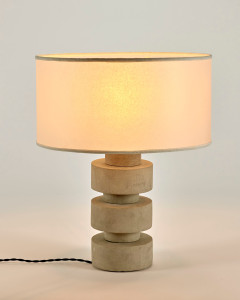 Бетонная светодиодная настольная лампа