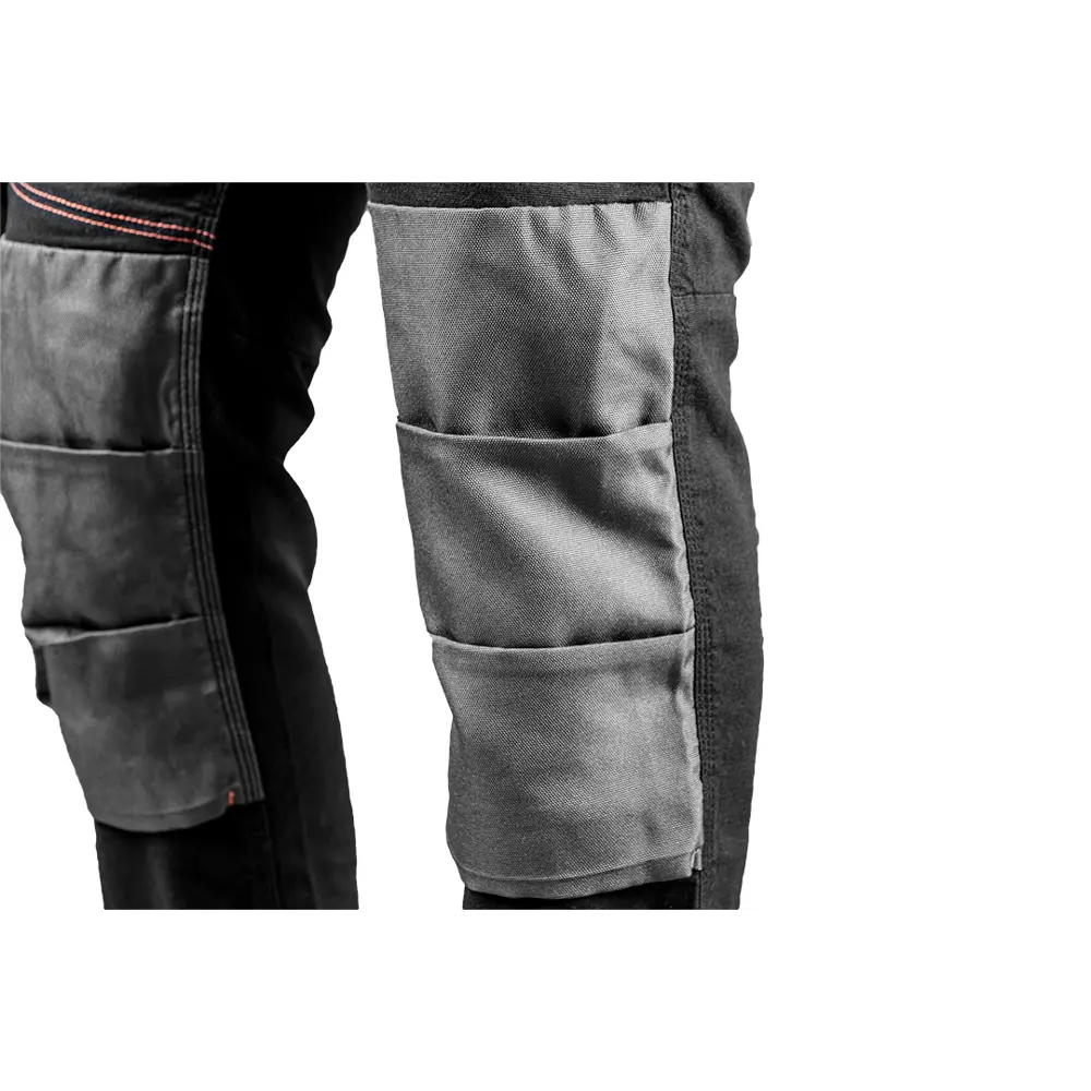 Брюки рабочие со съемными карманами Neo Tools HD Slim черные/серые размер XS рост 172-175 83304018 STLM-2131207  - Вид №1