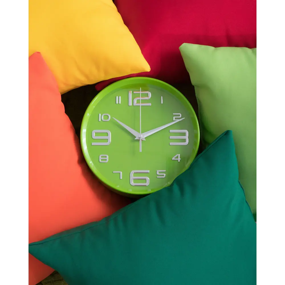 Часы настенные цвет зеленый диаметр 20 см Santreyd STLM-2035721 - Вид №7