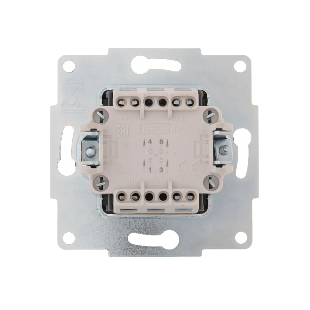 Выключатель промежуточный Lezard Karina цвет кремовый STLM-2013181 - Вид №3