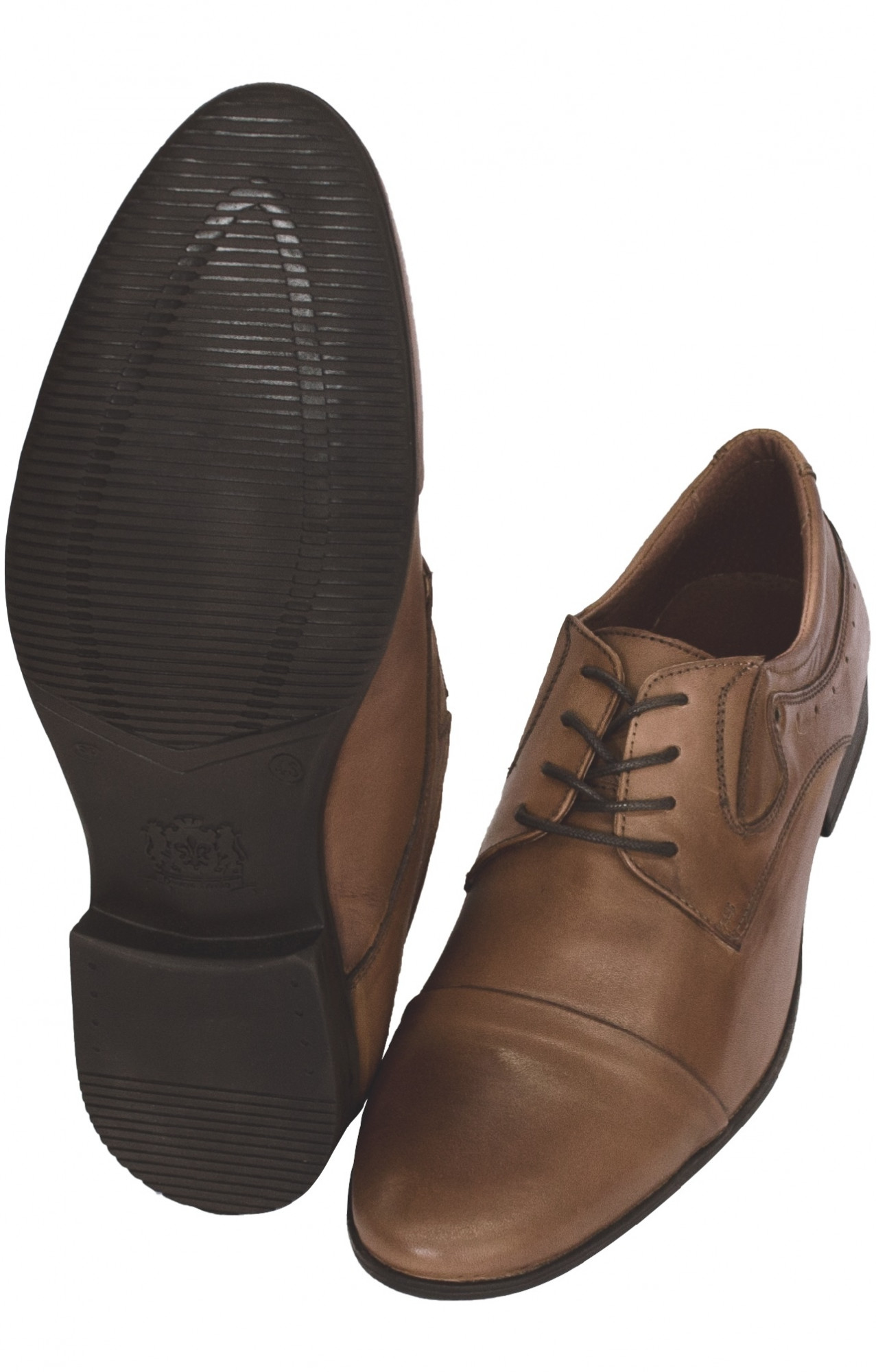 69699 Туфли мужские  цвет коньячный El-Risto  Летняя обувь  размер 40 