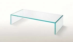 Glas Italia Низкий прямоугольный журнальный столик из хрусталя Ghiacciolo ponte