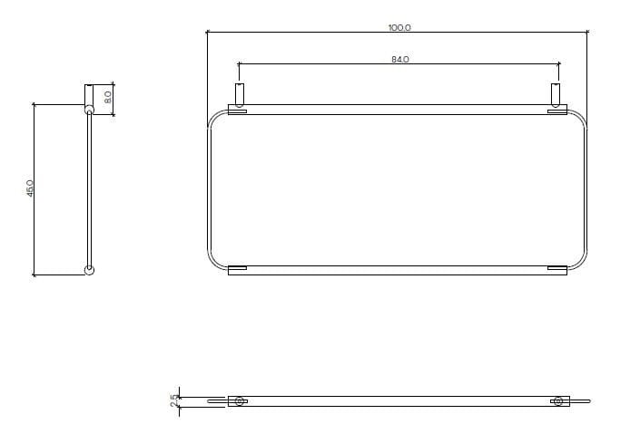 Подвесная полка Ex.T обнаженная ARCH-00074295 - Вид №4