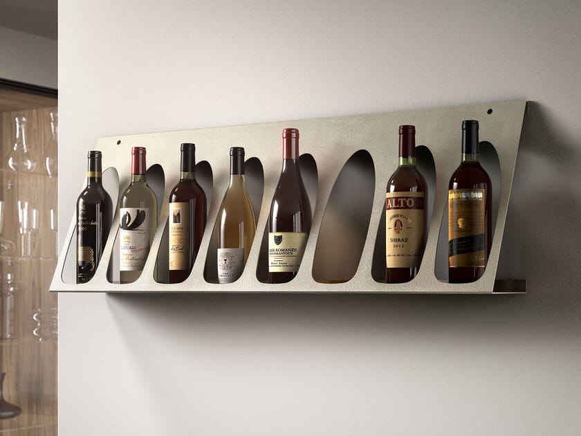 Стальная настенная винная стойка Canel Fucina Design SLOT O ARCH-00030886