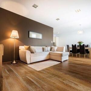 Массивная доска Ashton Валенсия Дуб Рустик с брашью (Текстурированная) 500-1500х130 мм.