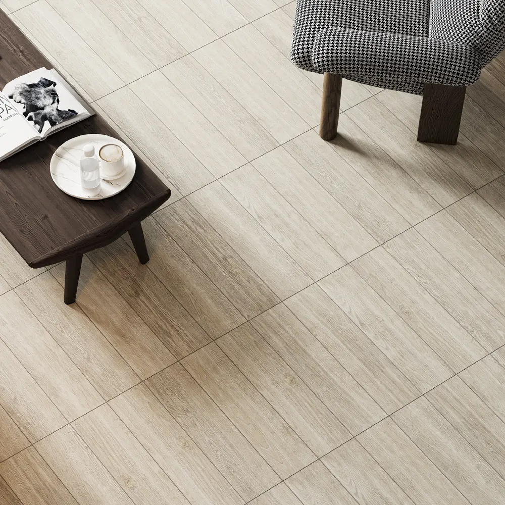 Глазурованный керамогранит Estima RF01 14.6x60 см 1.31 м² неполированный цвет светло-серый 89458366 STLM-2150293 RIFF