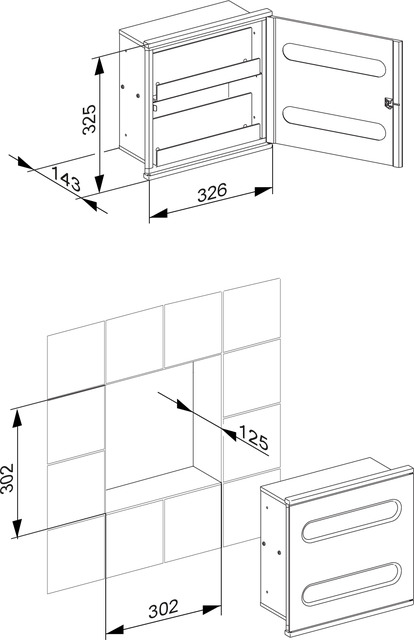 44985015101 Модуль для умывальника 2 KEUCO Plan Integral - Вид №2