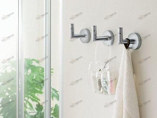 INDA® Крючок для халата из хромированной латуни Forum A3620a