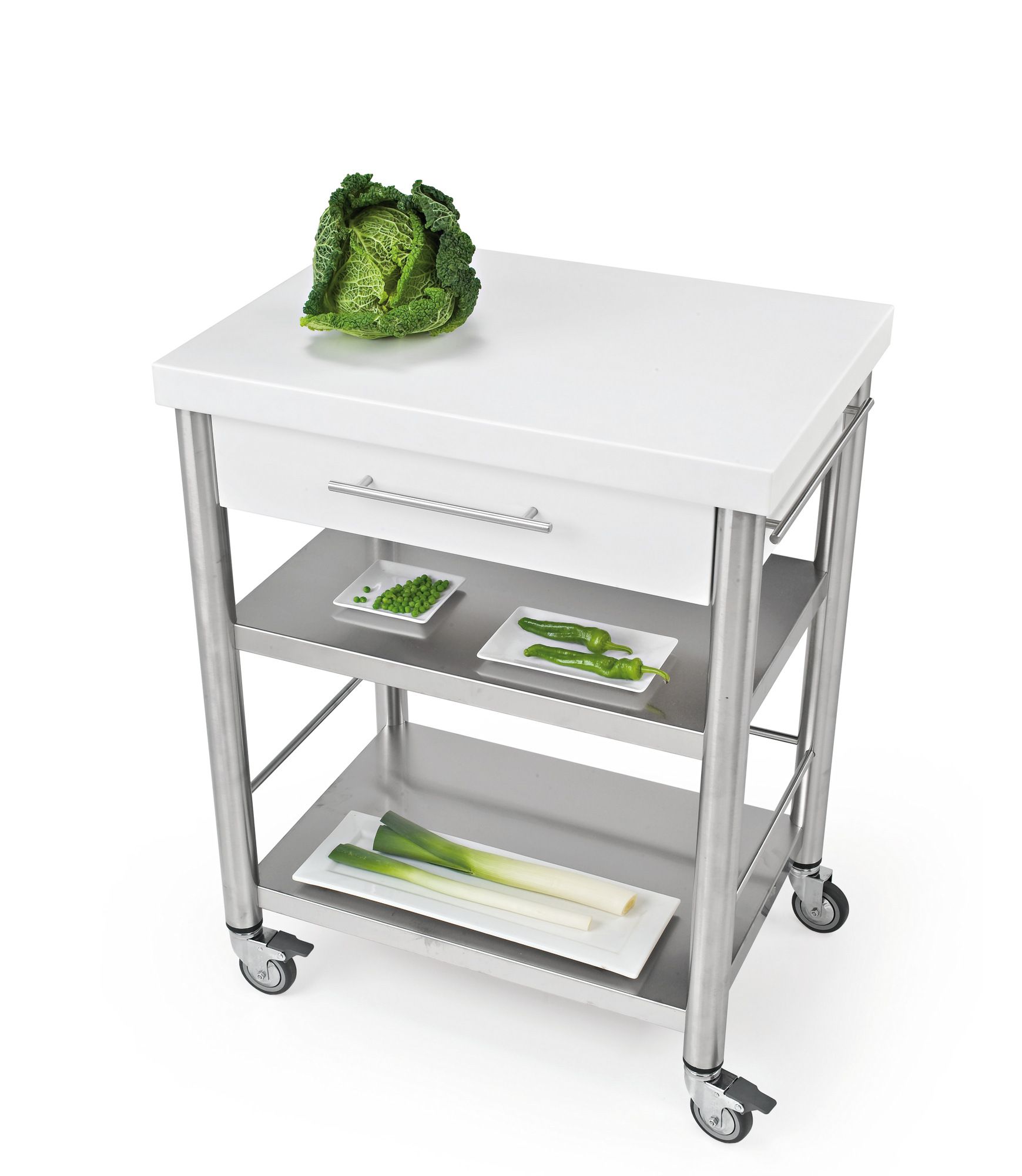 Отдельно стоящий кухонный модуль из нержавеющей стали с ручками JOKODOMUS Auxilium ARCH-00080570 - Вид №2