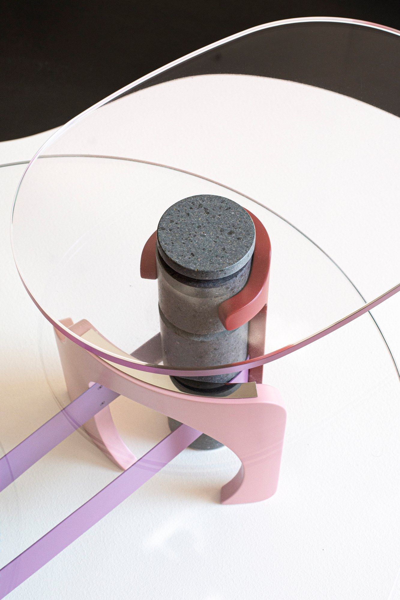 Журнальный столик из закаленного стекла Orografie EFESTO ARCH-00132741 - Вид №4