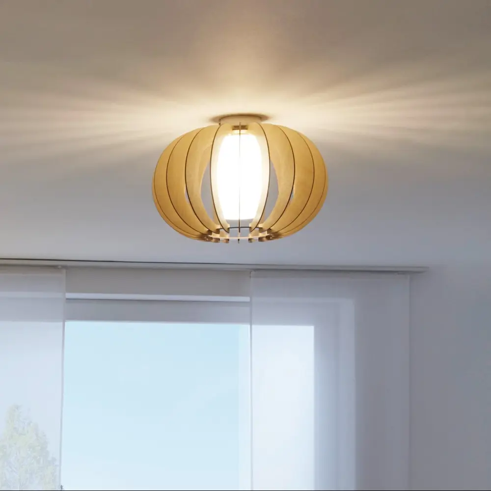 Светильник настенно-потолочный Eglo Stellato 3 1xE27x60 Вт цвет клён STLM-2074807