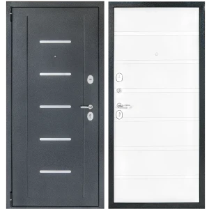 Дверь входная металлическая Герда S-2 98x205 см левая белое дерево