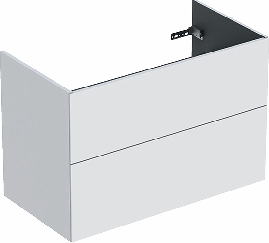 9751373111 IDO Elegant напольный шкаф для мебельной раковины с двумя ящиками, W = 900 мм, W1 = 910 мм, темно-серый - Вид №8