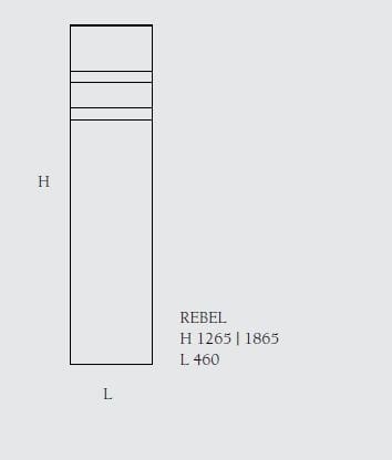 Полотенцесушитель стальной панели Caleido ARCH-00021516 - Вид №1